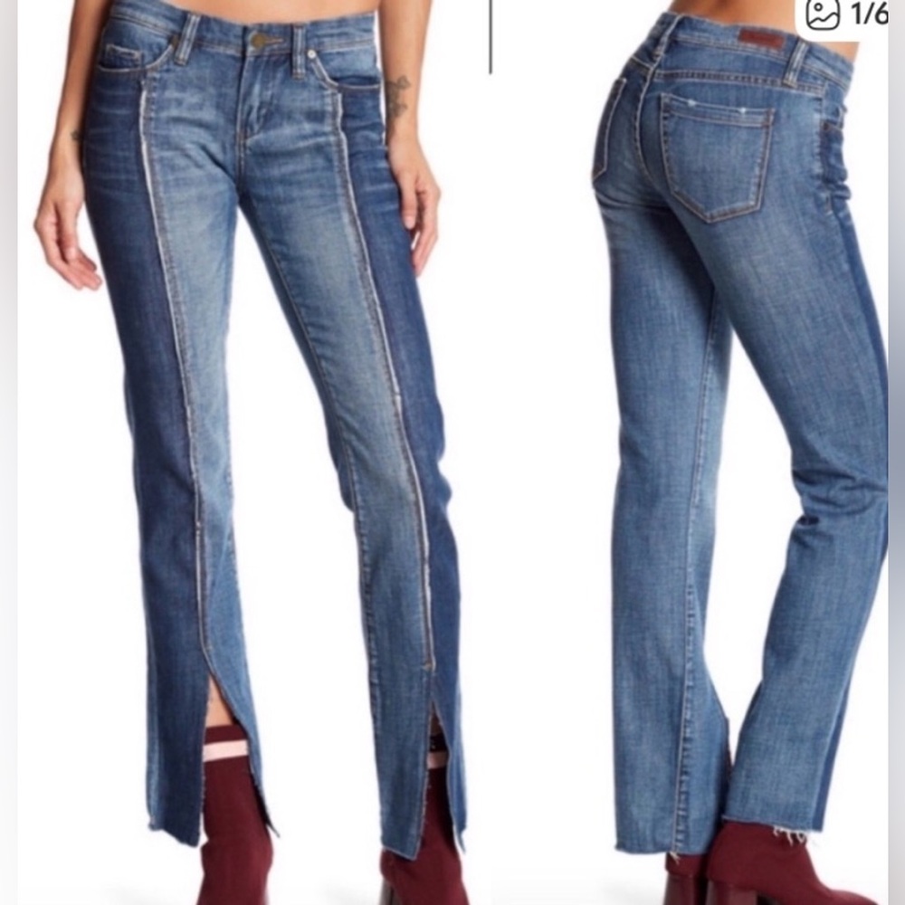 Blank NYC Two-Tone Blue Split Tone Raw Blue Jean size 30